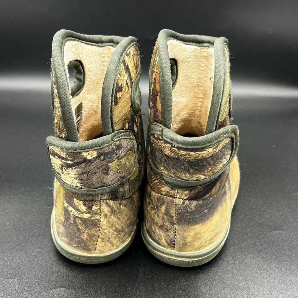 Bogs Kids Camo Brown Green Pull-On Boots